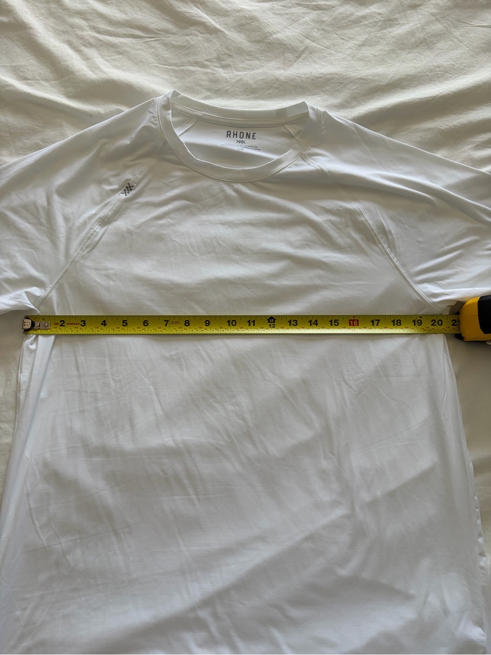 RHONE Men’s White Athleisure Short Sleeve Performance Reign Tee - Picture 13 of 14
